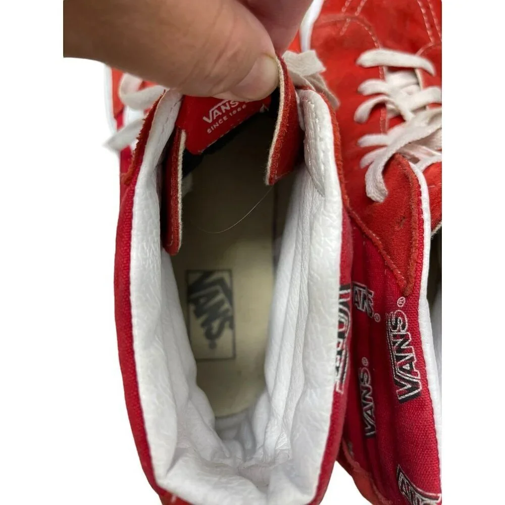 Vans Sk8 Hi Sneaker Vans Misprint Red/White Men’s 13 - Picture 8 of 11